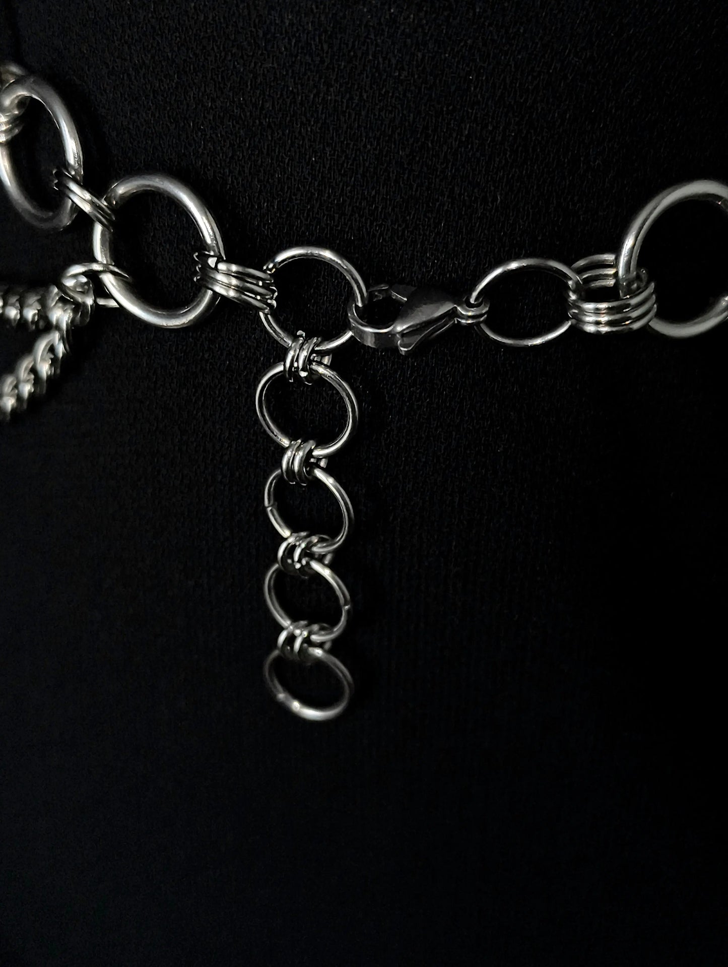 Chocker en Anneaux épais et Double Chaînes La Vouivre Jewellery