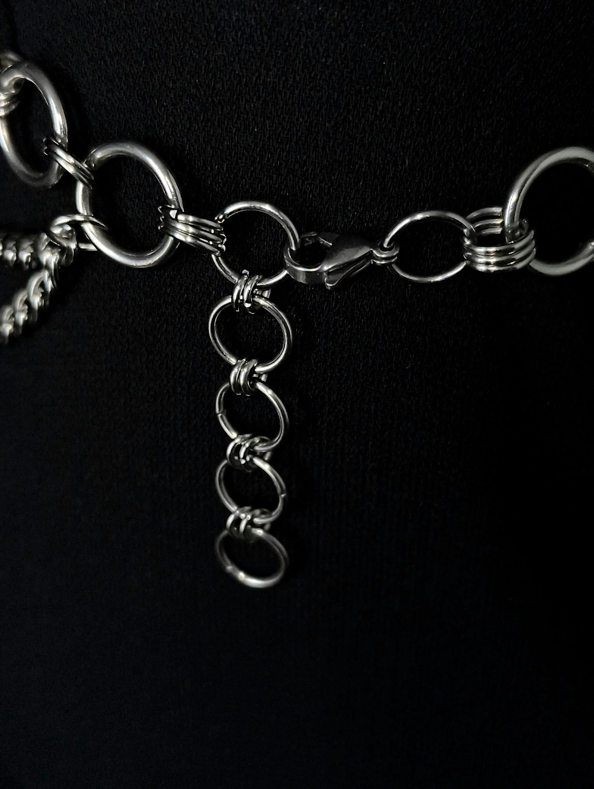 Chocker en Anneaux épais et Double Chaînes La Vouivre Jewellery
