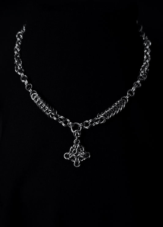 Collier "Astéria" Chaîne en Anneaux La Vouivre Jewellery